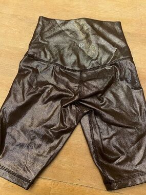 lululemon athletica Shiny Brown Leggings